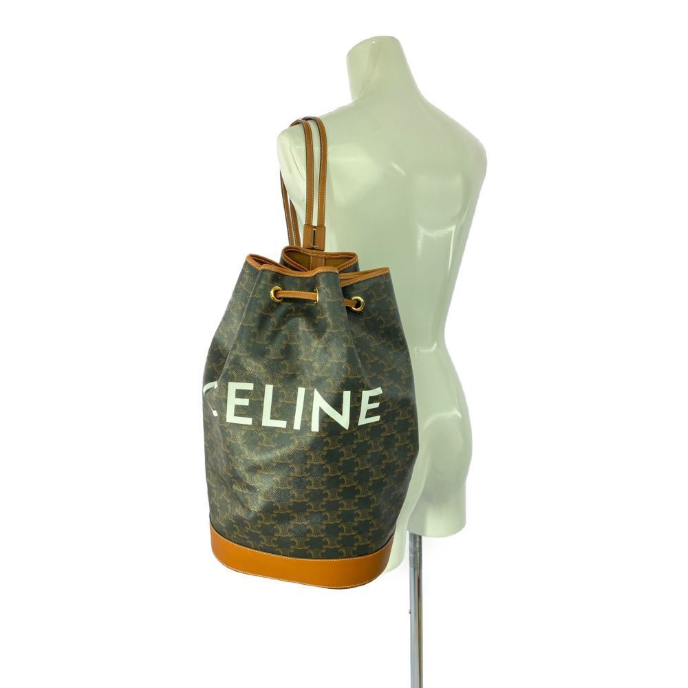 Celine Triomphe Canvas Medium Backpack Carry Bag … - image 5